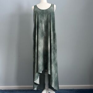 Green Athleta Presidio Racerback High Low Lightweight Dress Size Medium